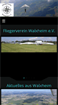 Mobile Screenshot of fliegervereinwalxheim.de