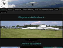 Tablet Screenshot of fliegervereinwalxheim.de